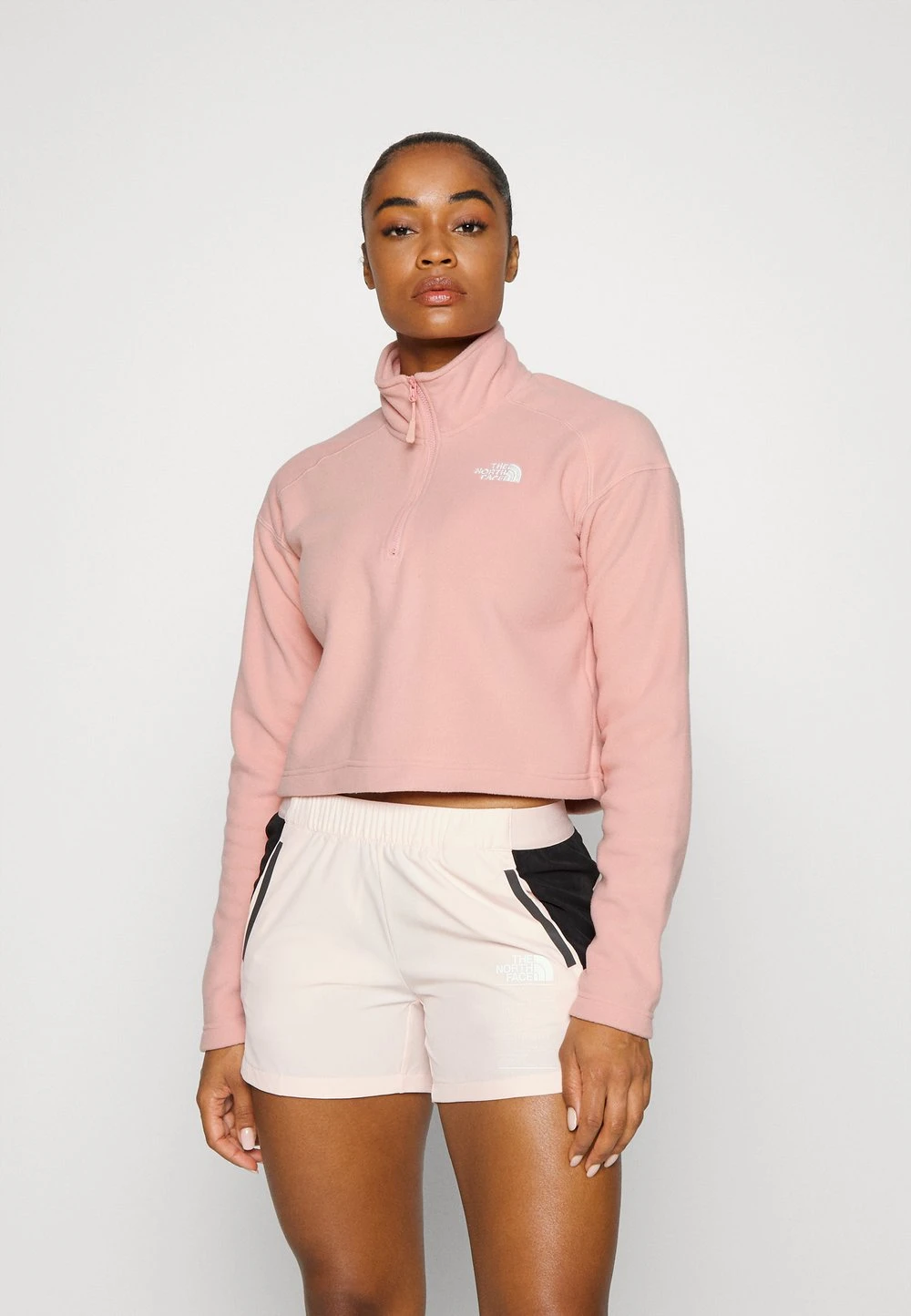 The North Face Prix Favorable GLACIER CROPPED 1/4 ZIP - Sweat polaire vêtements randonnée female 3 The North Face Prix Favorable GLACIER CROPPED 1/4 ZIP - Sweat polaire vêtements randonnée female