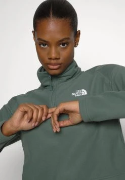 The North Face Prix Réduit GLACIER CROPPED 1/4 ZIP - Sweat polaire vêtements randonn&eacute;e femme -THE NORTH FACE Shop 6b464f2406ea4532ab259ec5321c2d7b